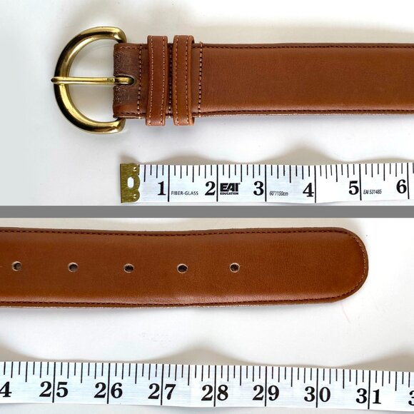 Coach British Tan Cowhide Leather Belt Size S main image 6